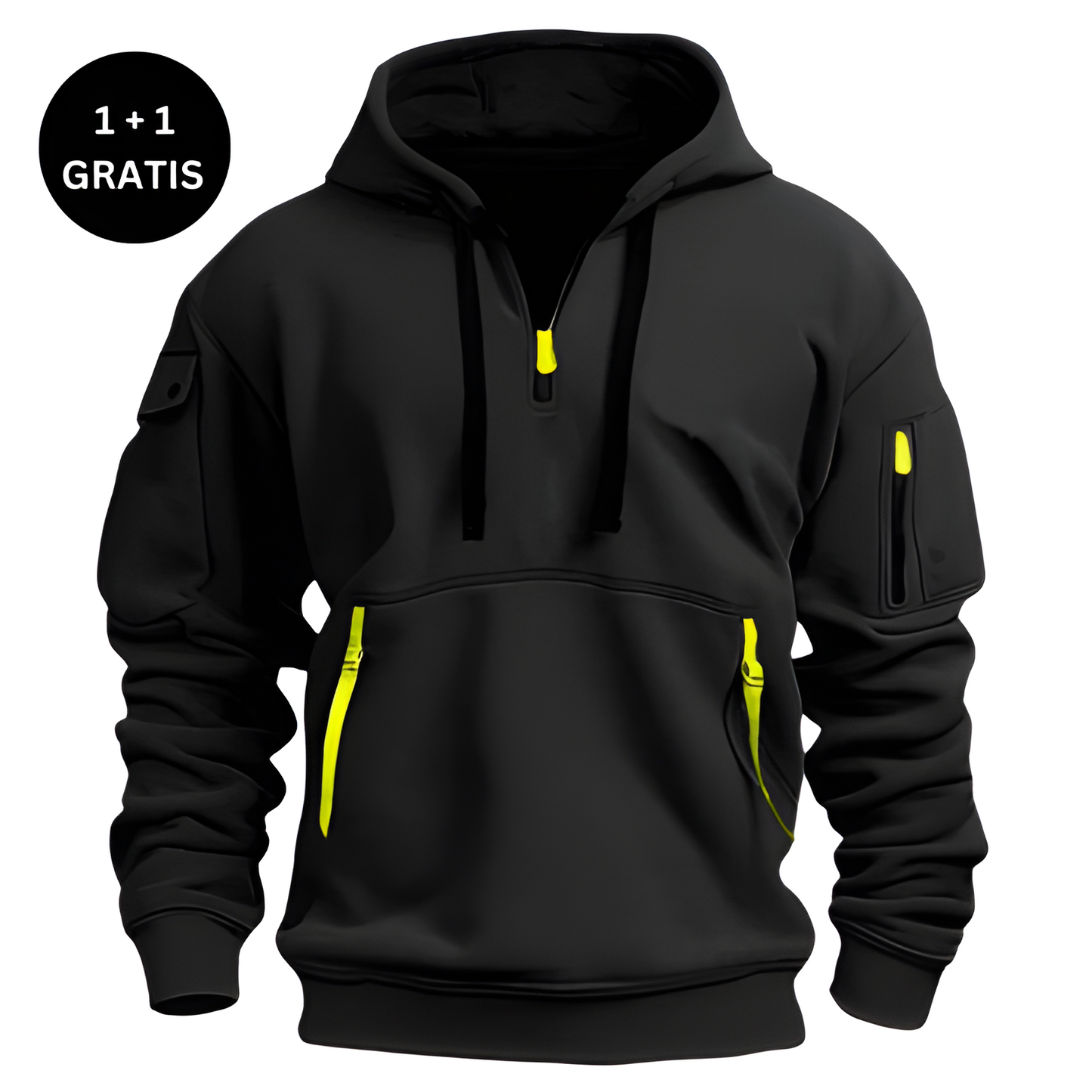 MAX | STIJLVOLLE HOODIE MET RITSEN