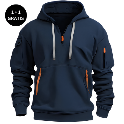 MAX | STIJLVOLLE HOODIE MET RITSEN