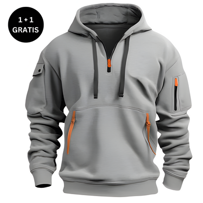 MAX | STIJLVOLLE HOODIE MET RITSEN