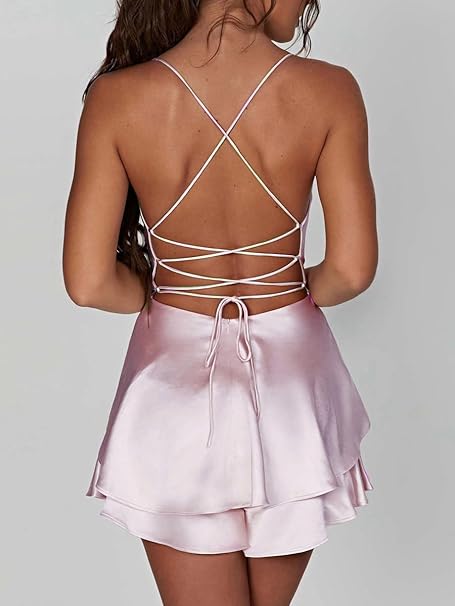 Emma - Backless Satijnen Jurk