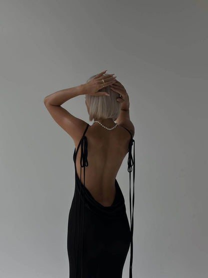 BACKLESS MAXI DRESS