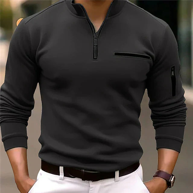 Theodor - Sportpoloshirt met lange mouwen