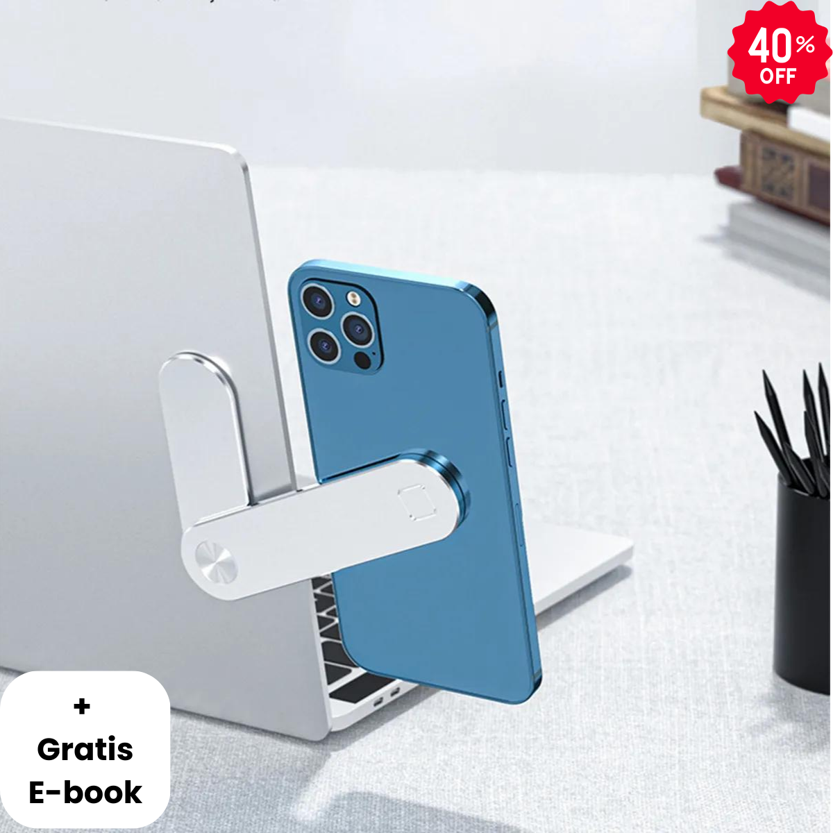 Magnetische Beugel® - Telefoonhouder Voor Jouw Laptop