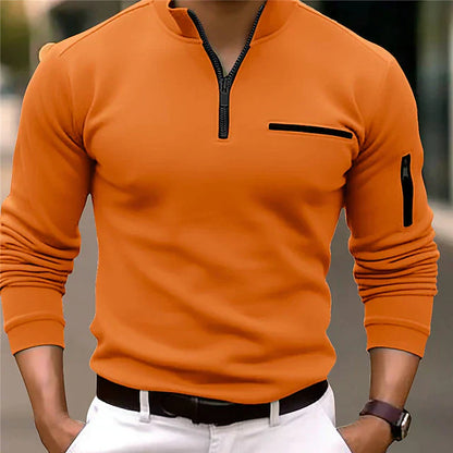 Theodor - Sportpoloshirt met lange mouwen