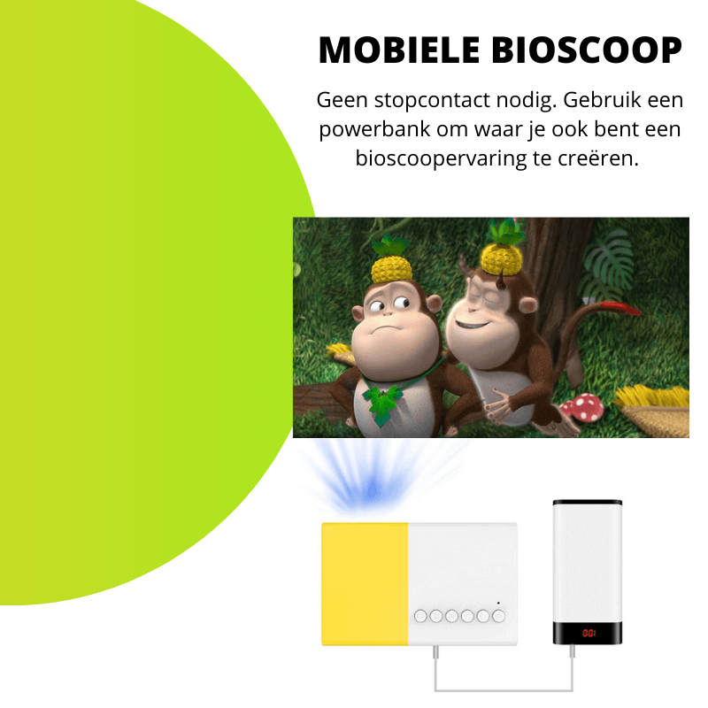 MiniBeamer™ HD - Altijd en overal de ultieme bioscoopervaring!