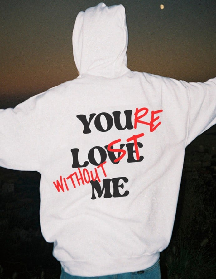 Lovely™ - Hoodie "your lost without me"