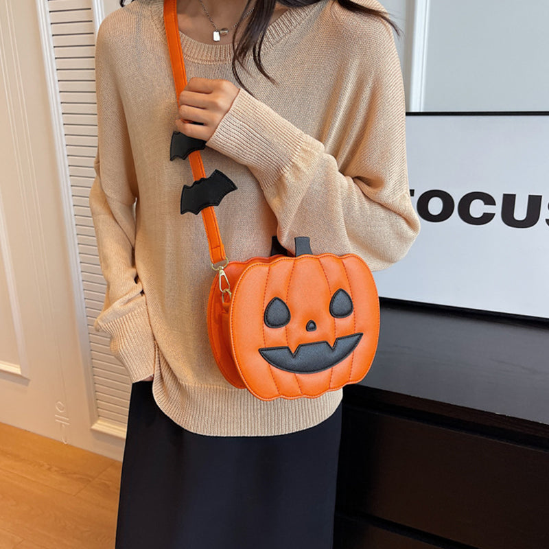 Halloween Pompoen Crossbody Tas - Maak jouw Halloween outfit compleet!